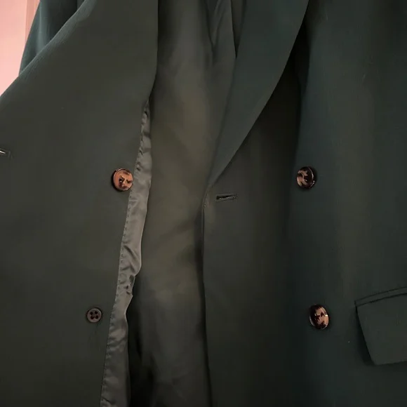 Aritzia Wilfred Women's Cherrelle (Double Breasted Blazer) Aventurine Green XXS - Picture 5 of 9